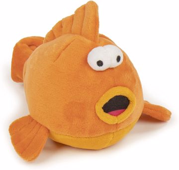 Picture of MED. GODOG ANIMATED SQUEAKER ACTION PLUSH - GOLD FISH