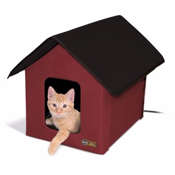 Picture of 18IN. X 22IN. X 17IN. OUTDOOR KITTY HOUSE HEATED BARN - RED