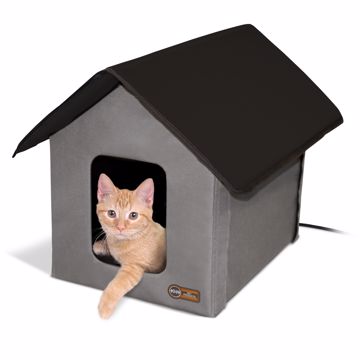 Picture of 18IN. X 22IN. X 17IN. OUTDOOR HEATED KITTY HOUSE - GRAY