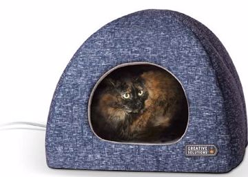 Picture of 15 X 15 X 12 IN. 7 W. HEATED KITTY HUT - BLUE