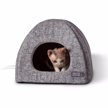 Picture of 15 X 15 X 12 IN. 7 W. HEATED KITTY HUT - GRAY