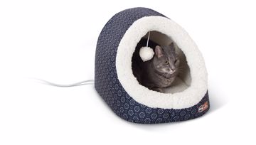 Picture of THERMO PET CAVE GEO FLOWER - NAVY