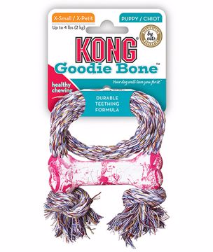 Picture of XS. PUPPY KONG GOODIE BONE W/ROPE