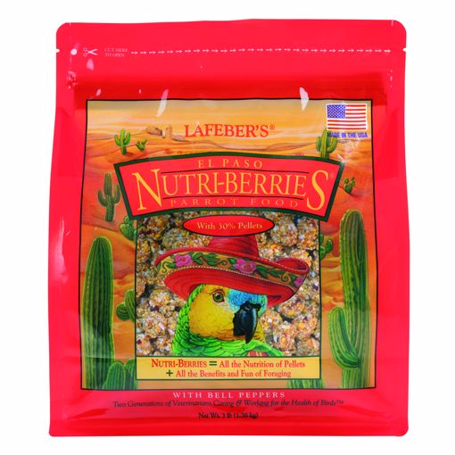 Picture of 3 LB. EL PASO NUTRI-BERRIES PARROT FOOD