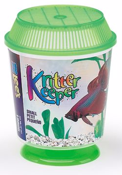 Picture of SM. KRITTER KEEPER. ROUND W/LID  PEDESTAL