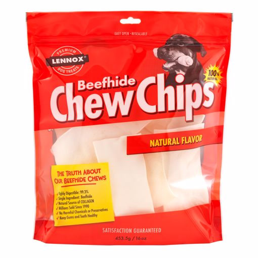 Picture of 16 OZ. BEEFHIDE CHIPS - NATURAL