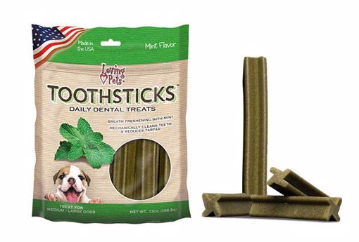 Picture of 13 OZ. TOOTHSTICKS - LARGE DENTAL STICKS - MINT