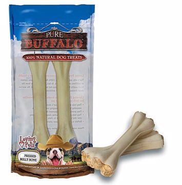 Picture of 5 PK. BUFFALO 4 IN. PRESSED BULLY BONE