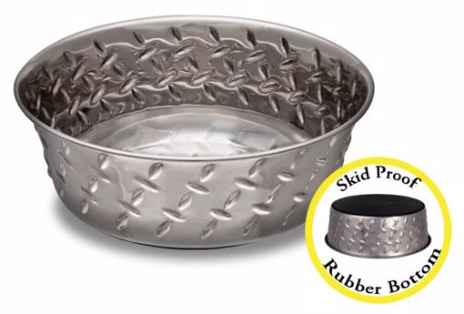 Picture of 1 QT DIAMOND PLATED BOWL W/NON-SKID BOTTOM