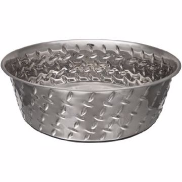 Picture of 2 QT DIAMOND PLATED BOWL W/NON SKID BOTTOM