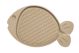 Picture of 18X11X1IN. BELLA SPILL PROOF FISH SHAPED CAT MAT - TAN