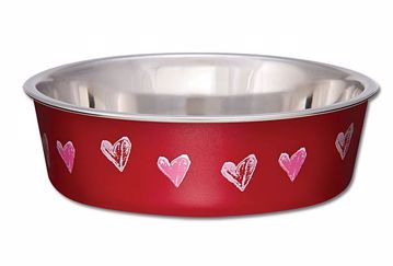 Picture of XS. BELLA BOWL HEARTS - VALENTINE RED