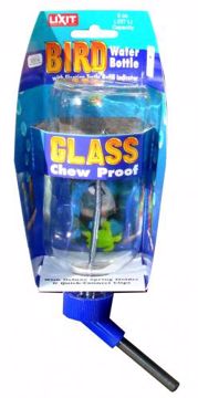 Picture of 8 OZ. GLASS WATER BOTTLE - BIRD