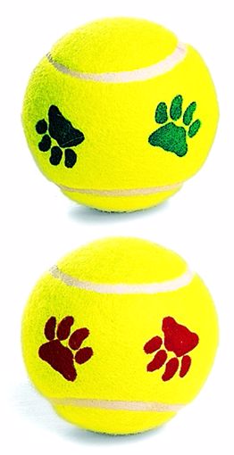 Picture of 2 PK. PAW PRINT TENNIS BALLS