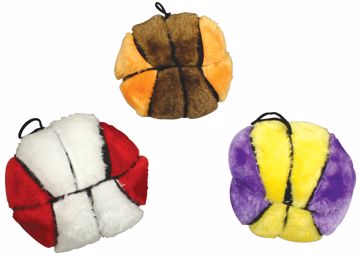 Picture of 4.5 IN. PLUSH BASKETBALL DOG TOY - ASST. COLORS