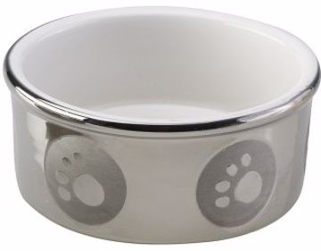 Picture of 5 IN. PAW PRINT TITANIUM DOG DISH