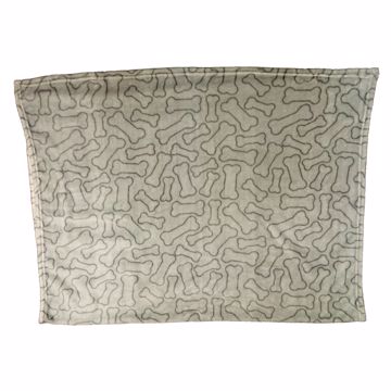 Picture of 30X40 IN. BLANKET WITH BONE DESIGNS - GRAY