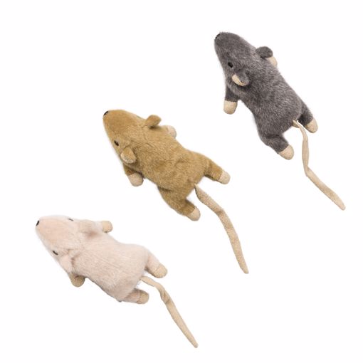 Picture of 5.5 IN. FLAT MOUSE W/NIP - ASST. COLORS