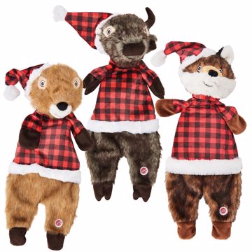 Picture of 20 IN. HOLIDAY FURZZ PLAID ASST.