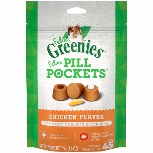 Picture of 1.6 OZ. GREENIES PILL POCKETS FELINE CHICKEN