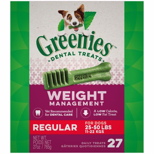 Picture of 27 OZ. REGULAR GREENIES WEIGHT MANAGEMENT TREAT TUB-PAK