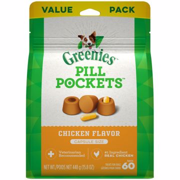 Picture of 15.8 OZ. GREENIES PILL POCKETS TREATS CHICKEN - CAPSULE