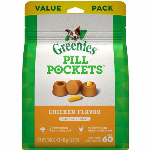 Picture of 15.8 OZ. GREENIES PILL POCKETS TREATS CHICKEN - CAPSULE