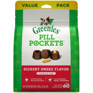 Picture of 15.8 OZ. GREENIES PILL POCKETS TREAT HICKORY SMOKE - CAPSULE