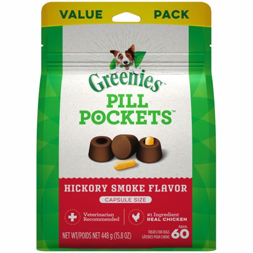 Picture of 15.8 OZ. GREENIES PILL POCKETS TREAT HICKORY SMOKE - CAPSULE