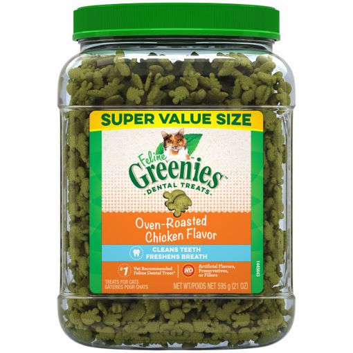 Picture of 21 OZ. GREENIES FELINE DENTAL TREAT - OVEN ROASTED CHICKEN