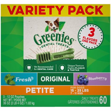 Picture of 36 OZ. PETITE GREENIES 3/12 OZ. VARIETY PACK