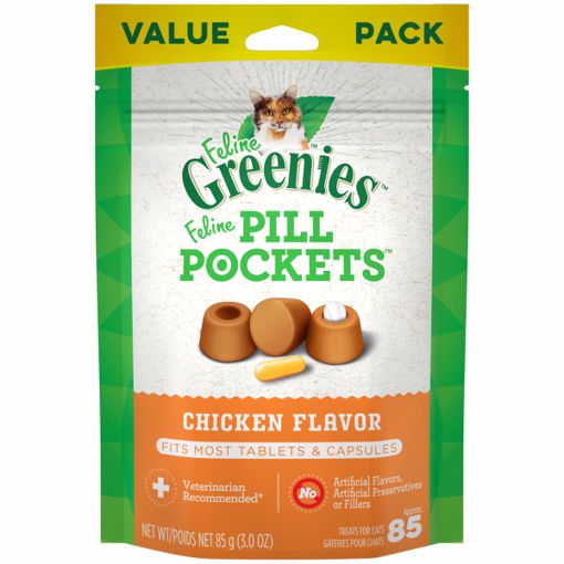 Picture of 3 OZ. GREENIES PILL POCKETS FELINE CHICKEN