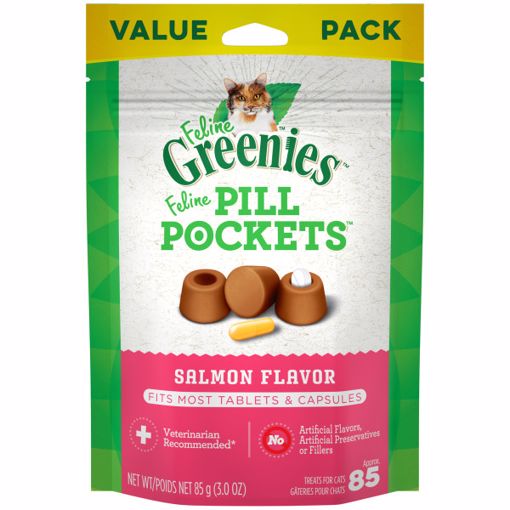 Picture of 3 OZ. GREENIES PILL POCKETS FELINE SALMON