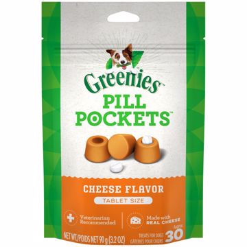 Picture of 3.2 OZ. GREENIES PILL POCKETS CANINE CHEESE FLAVOR - TABLET