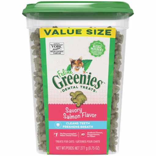 Picture of 9.75 OZ. GREENIES FELINE DENTAL TREAT TUB - SALMON