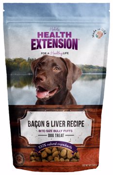 Picture of 5 OZ. GRAIN FREE BULLY PUFFS DOG TREATS - BACON/LIVER