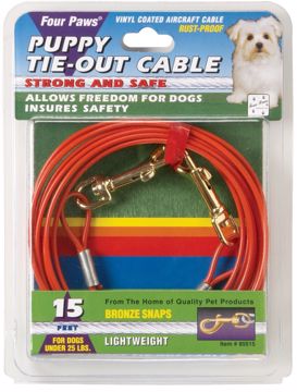 Picture of 15 FT. PUPPY TIE OUT CABLE - ORANGE