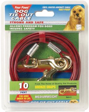 Picture of 10 FT. MED. WEIGHT TIE OUT CABLE - RED
