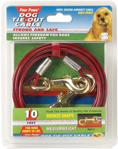 Picture of 10 FT. MED. WEIGHT TIE OUT CABLE - RED