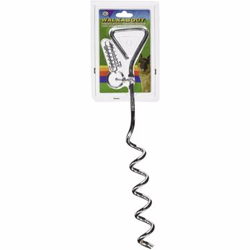 Picture of PET SELECT WALK ABOUT SPIRAL TIE OUT STAKE