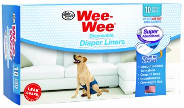 Picture of 10 PK. 2.75X8.25X4.5 IN. WEE-WEE DISPOSABLE DIAPER LINER
