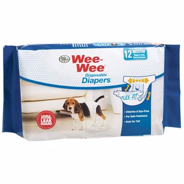 Picture of 12 PK. MED. WEE-WEE DISPOSABLE DIAPERS