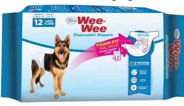 Picture of 12 PK. LG/XL. WEE-WEE DISPOSABLE DIAPERS