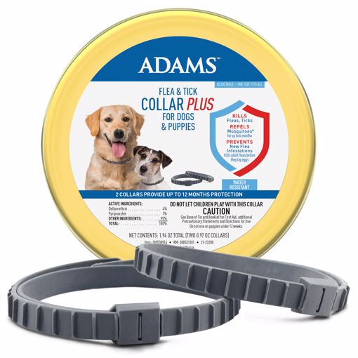 Picture of 2 PK. ADAMS F&T COLLAR PLUS DOG & PUPPIES