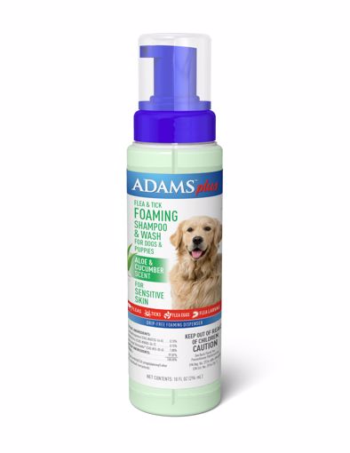 Picture of ADAMS PLUS F&T FOAMING SHAMPOO CUCUMBER-ALOE