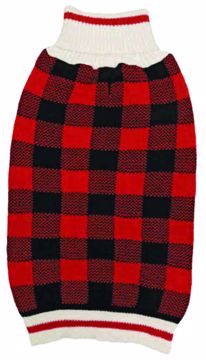 Picture of LG. PLAID SWEATER - RED