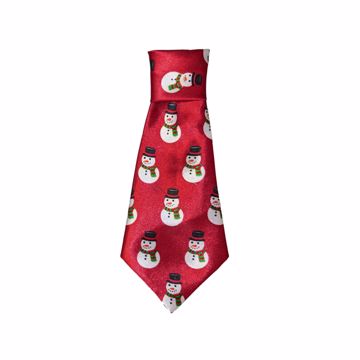 Picture of XS/SM. SNOWMAN NECK TIE - RED