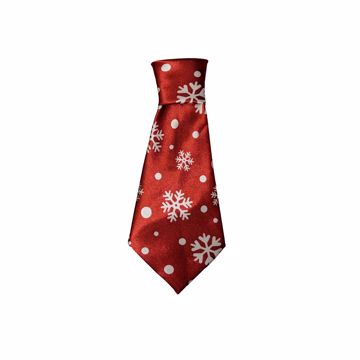 Picture of XS/SM. SNOWFLAKE NECK TIE - RED