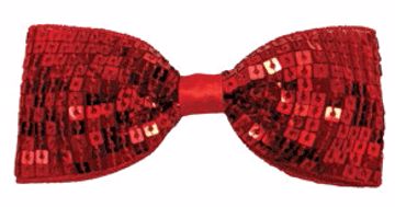 Picture of MED./LG. SEQUIN BOW TIE - RED