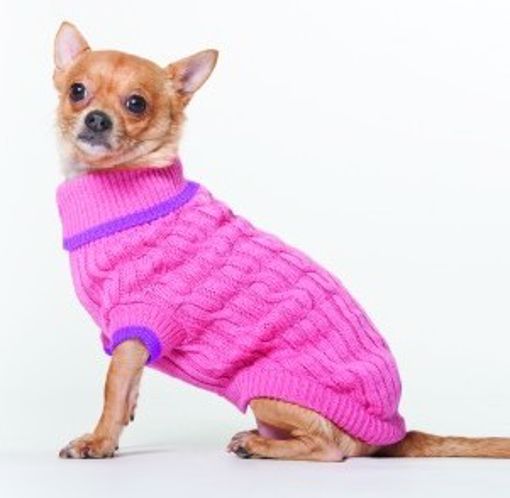 Picture of XS. CLASSIC CABLE SWEATER - PINK